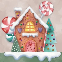11" x 11" Gingerbread House Canvas Painting Kit by Artist's Loft™