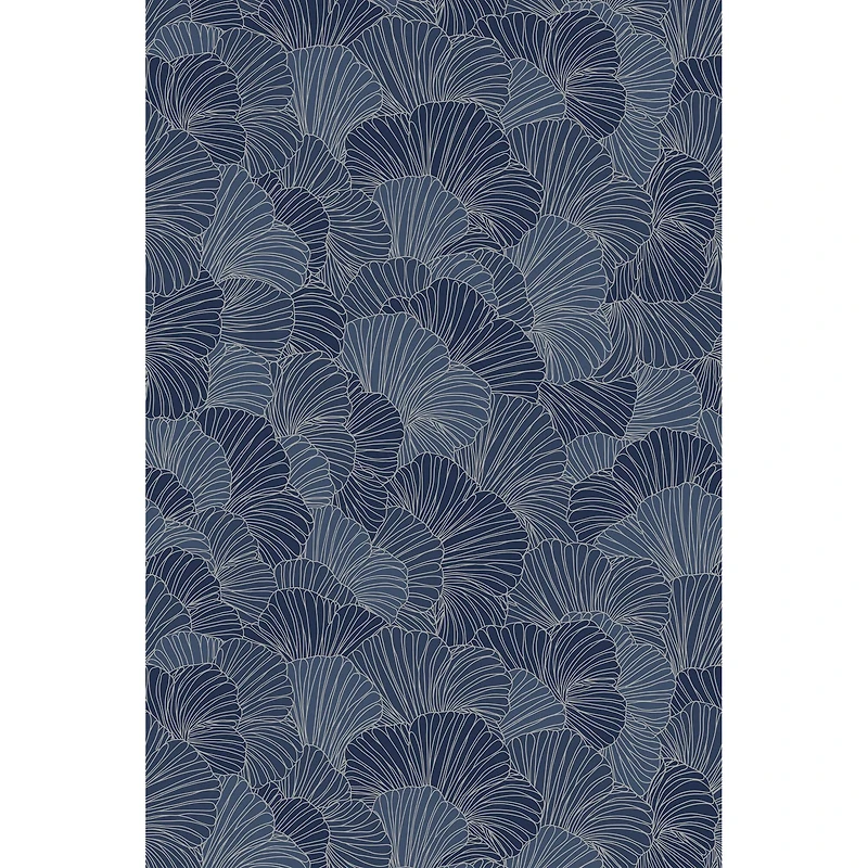 Katie Hunt Royal Blue Petals Wall Mural