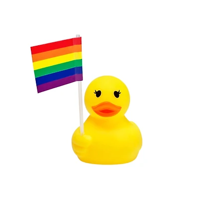 Rubber Duck with Pride Flag by Celebrate It™