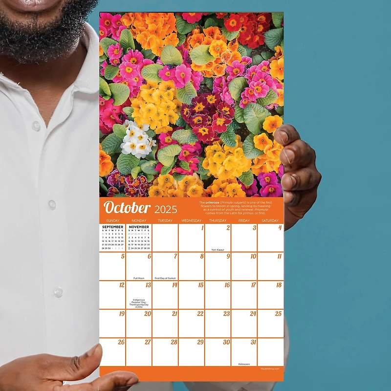 TF Publishing 2025 Flowers Mini Calendar