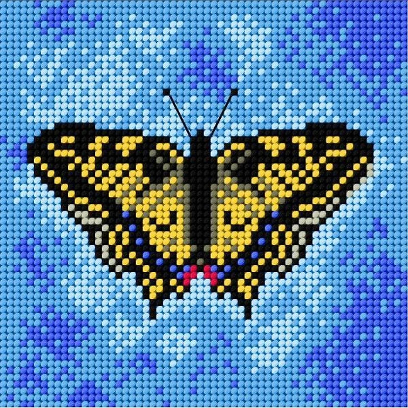 Orchidea Butterfly Gobelin Canvas for Halfstitch