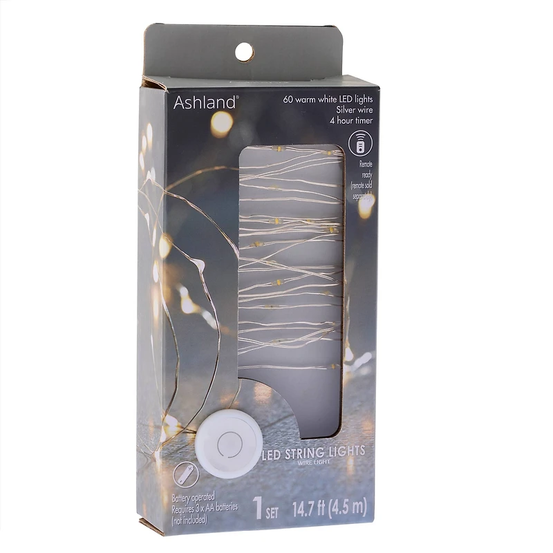 30ct. White LED String Lights by Ashland™