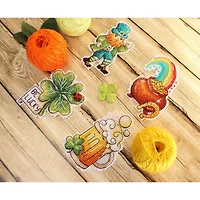 MP Studia St. Patrick's Day Magnets Plastic Canvas Counted Cross Stitch Kit