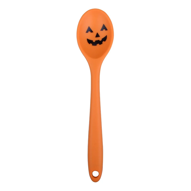Mini Orange Jack-o'-Lantern Silicone Spoon by Makery™