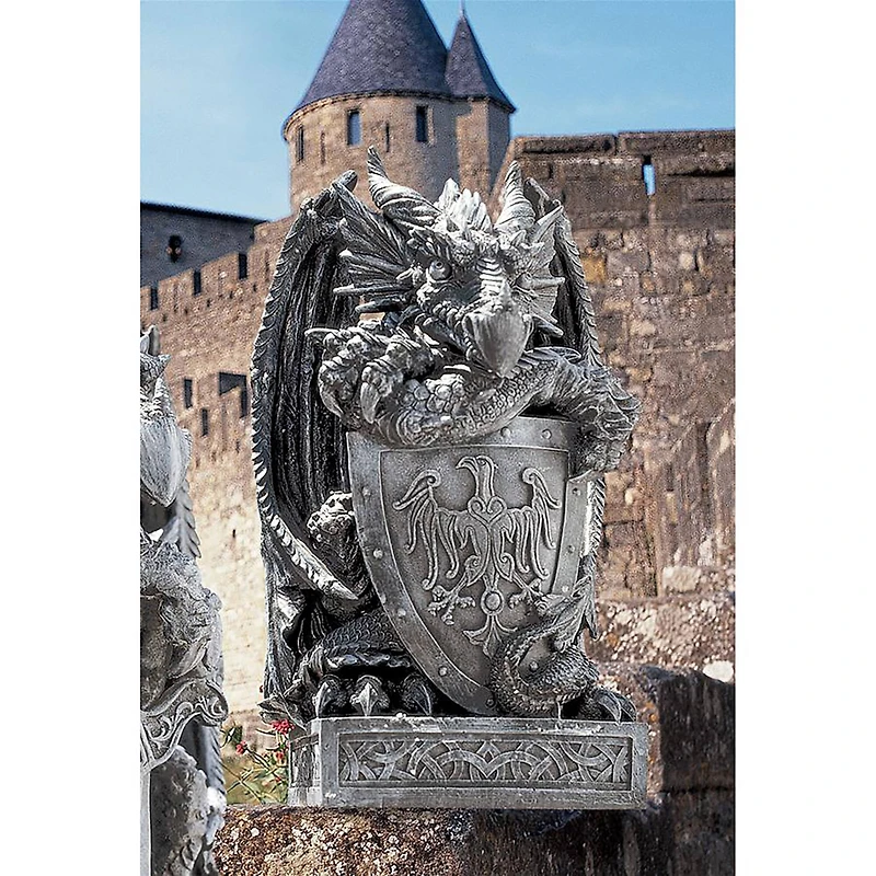 Design Toscano Shield, the Arthurian Dragon Statue