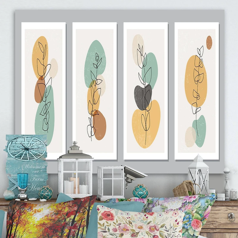 Designart - Minimalistic Compostion of Organic Shapes III