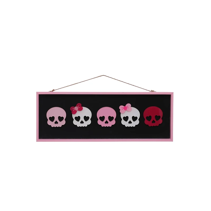 Pink & White Skulls Wall Décor by Ashland®