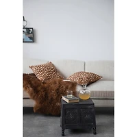 Hello Honey® 3ft. Natural Brown Fur Rug