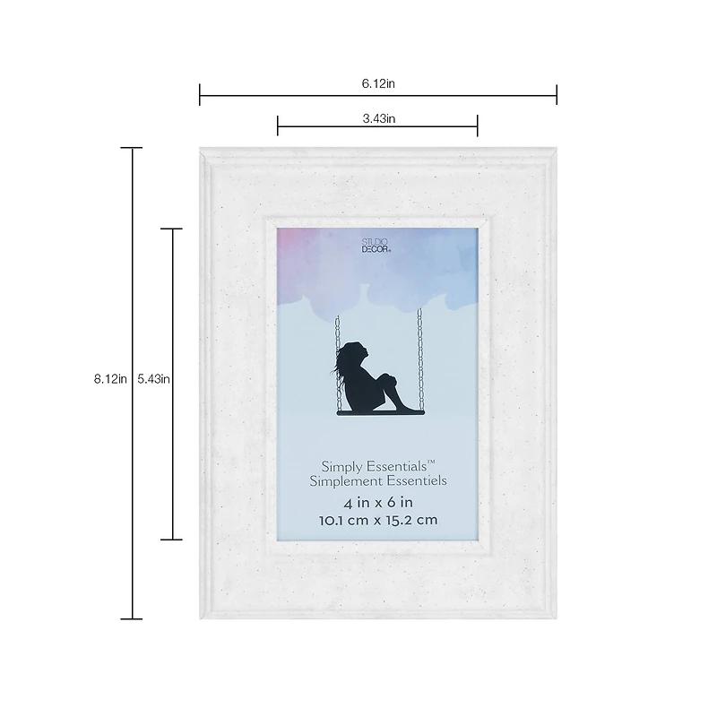 12 Pack: White Marbling 4" x 6" Frame, Simply Essentials™ by Studio Décor®