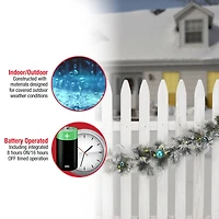 9ft. Tinkham Pine Garland With LED Lights