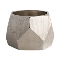 DII® Silver Triangle Band Napkin Rings, 6ct.