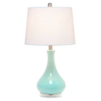 Lalia Home 26" Droplet Table Lamp with Fabric Shade
