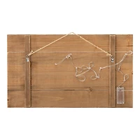 Glitzhome® 24" LED Wooden Santa Wall Décor