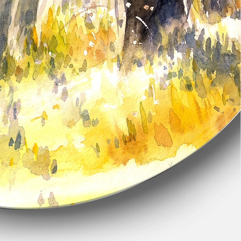 Designart - Bright Sunshine Through The Forest Trees I