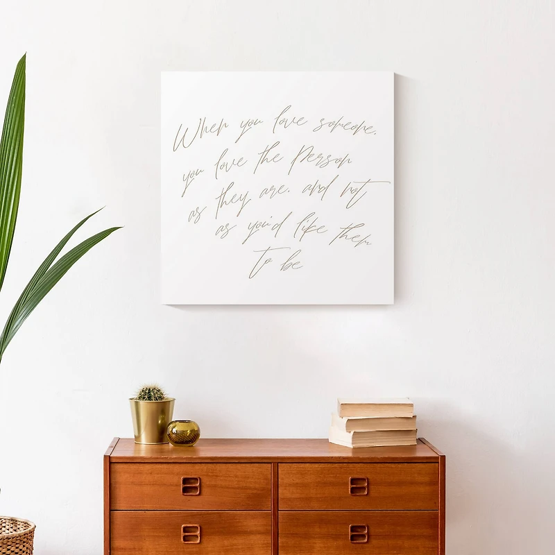 When You Love Someone 20" x 20" Canvas Wall Art