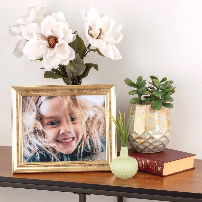Expressions™ 8" x 10" Gold Scoop Frame by Studio Décor®