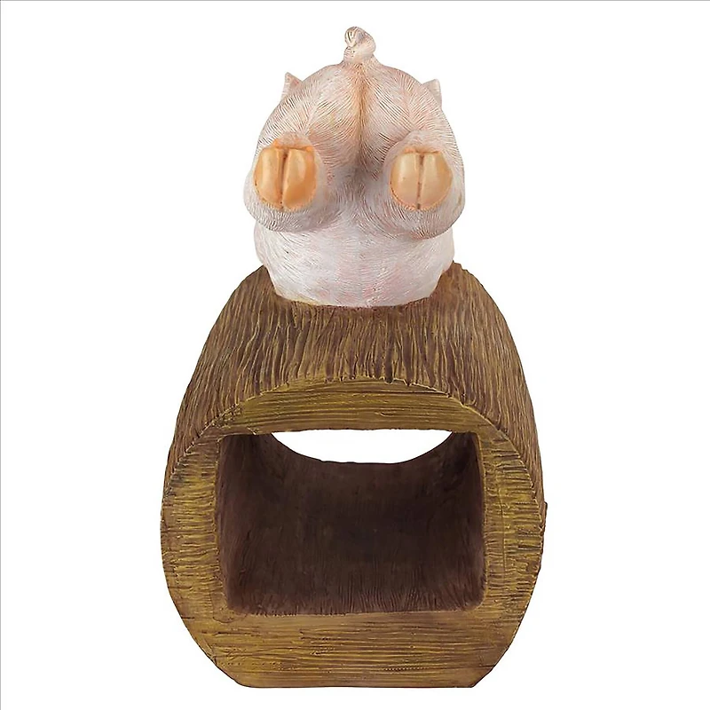 Design Toscano 9.5" Wild Pouncing Pig Gutter Guardian Downspout Statue