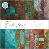 Craft Consortium Patina Double-Sided Paper Pad, 12" x 12"