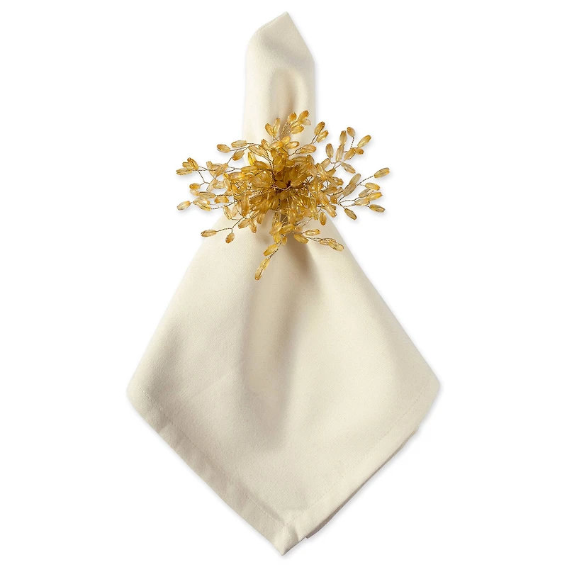 DII® Gold Beaded Burst Napkin Rings, 6ct.
