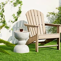 Glitzhome® 17.25" Terrazzo Garden Accent Stool