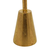 Gold Metal Contemporary Accent Table, 16" x 16" x 24"