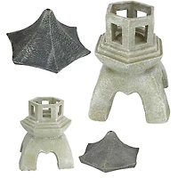 Design Toscano® Medium and Large Pagoda Lantern Sculpture Set