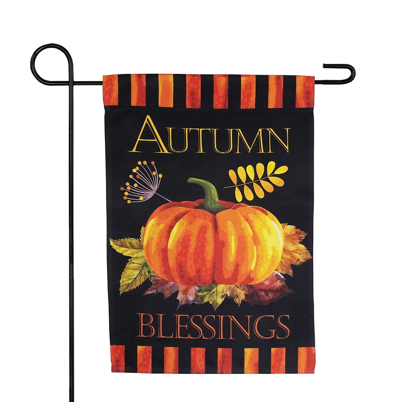 Small Autumn Blessings & Pumpkins Garden Flag