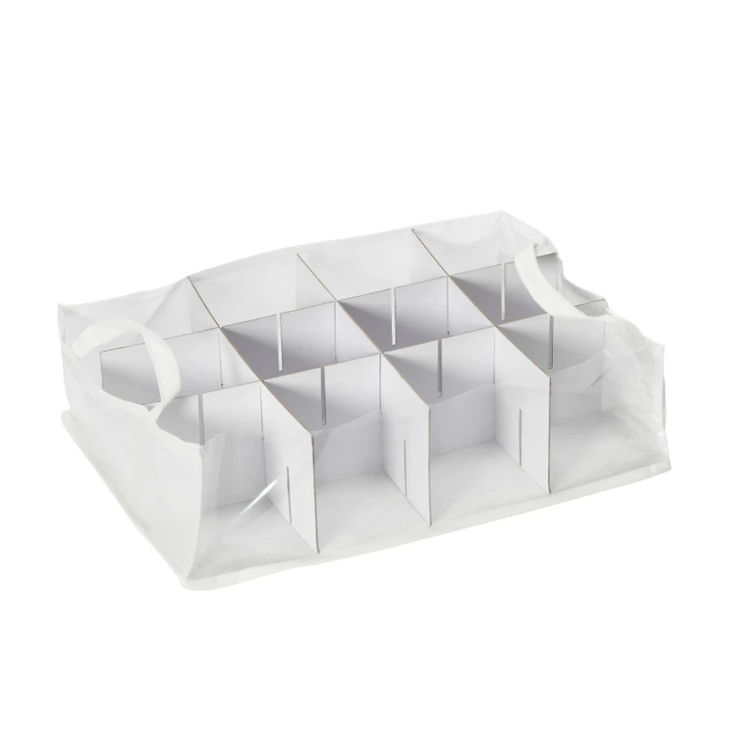 Household Essentials Red & White Ornament Storage Box