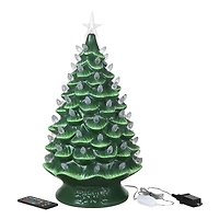 Mr. Christmas 24" Nostalgic Green Ceramic Tree with RGB Lightshow