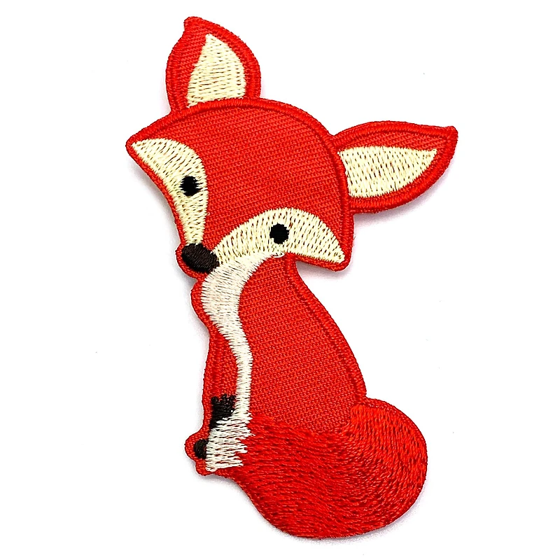 Gwen Studios Iron-On 3.25" Orange Fox Patch