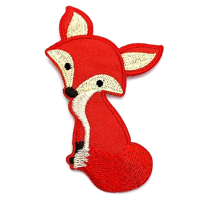 Gwen Studios Iron-On 3.25" Orange Fox Patch
