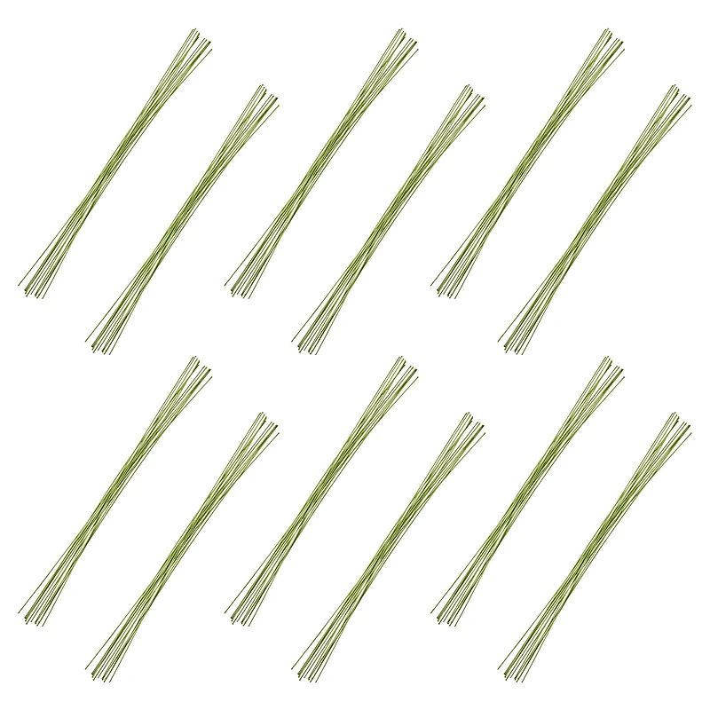 12 Pack: Green Cloth Stem Wire by Ashland®