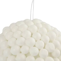 5" White Berries Foam Ball Ornament