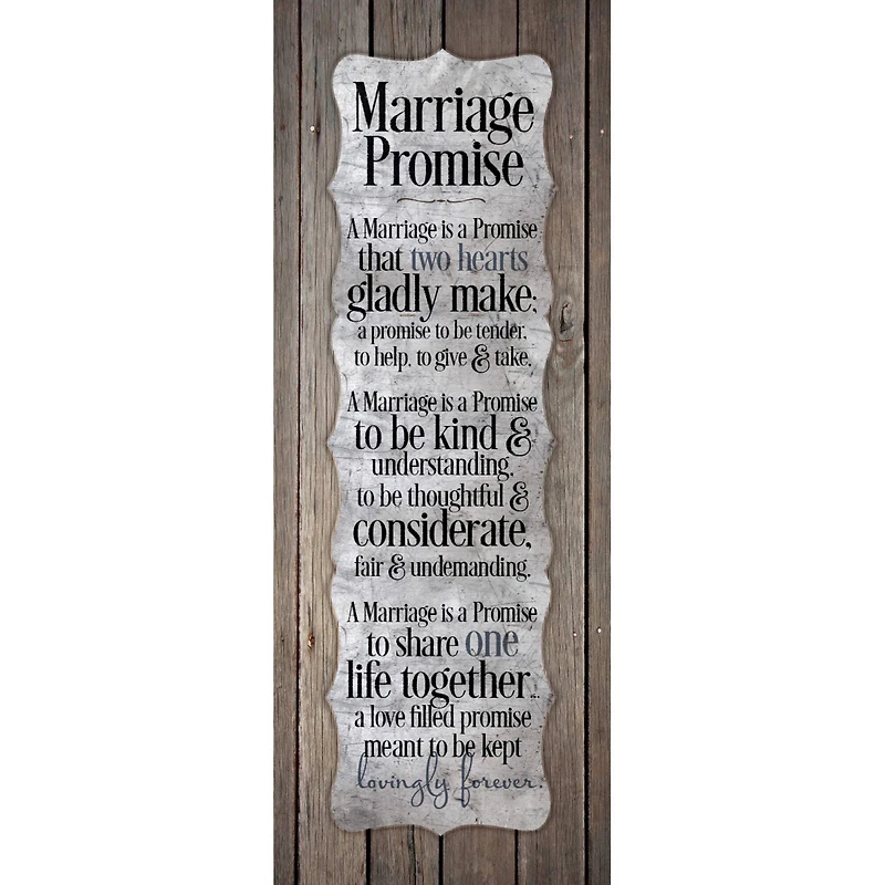 New Horizons Marriage Promise Wood Plaque