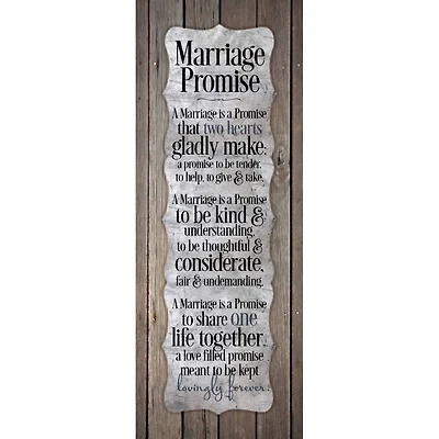New Horizons Marriage Promise Wood Plaque