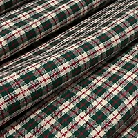 Feldman Red & Ivory Homespun Plaid Cotton Fabric