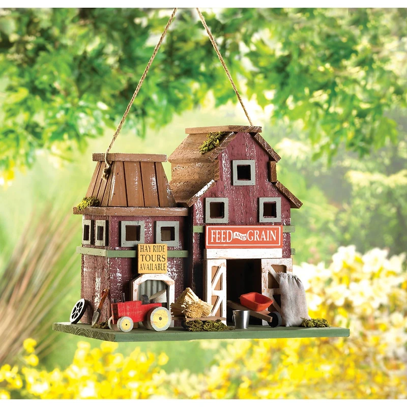 10.25" Rustic Farmstead Birdhouse