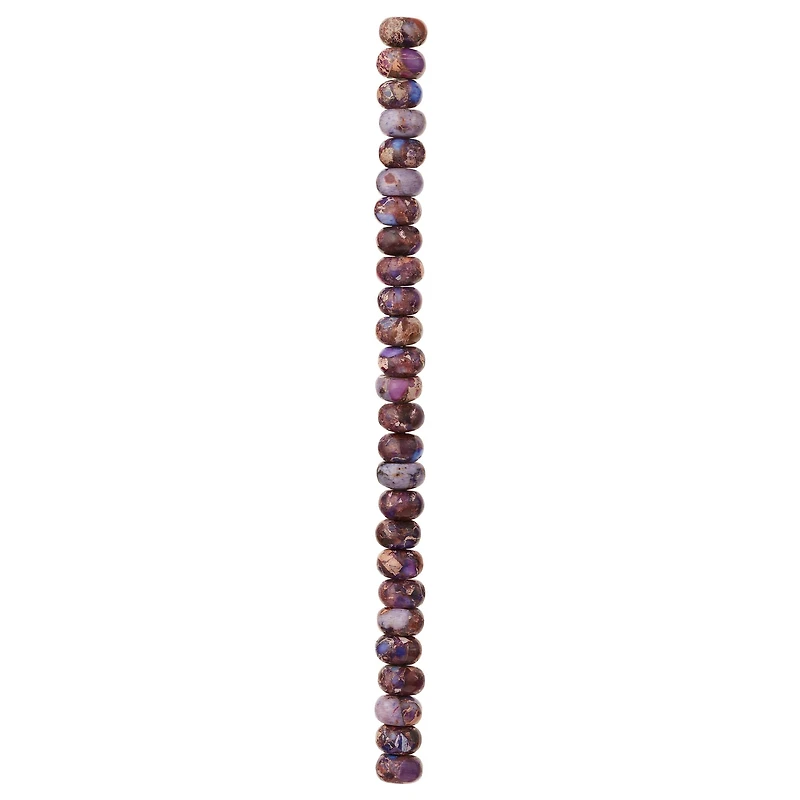 Amethyst Jasper Rondelle Beads, 8mm by Bead Landing™