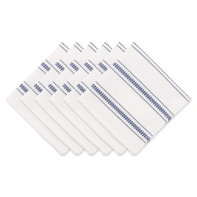DII® French Blue Zig Dobby Stripe Cloth Dinner Napkins, 6ct.