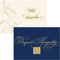 JAM Paper 5.625" x 7.875" Assorted Sympathy Cards & Envelopes, 25ct.