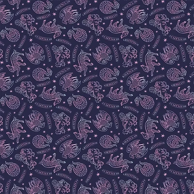 Harry Potter Mystical Houses Precut Cotton Fabric