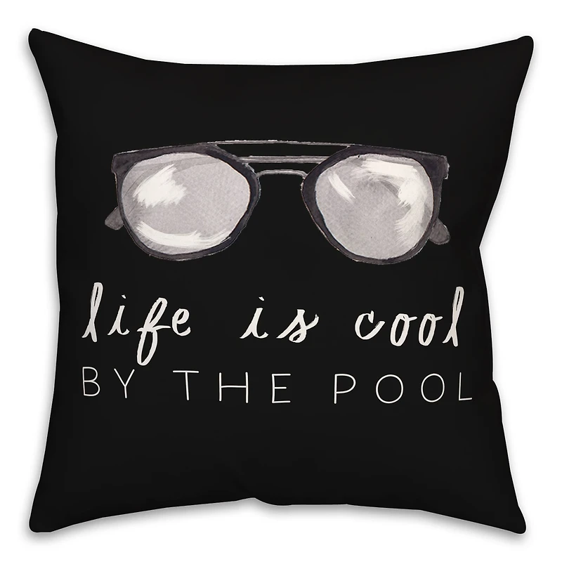 Life by the Pool Indoor/Outdoor Throw Pillow