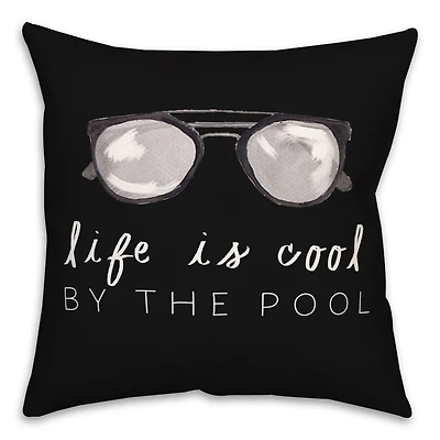 Life by the Pool Indoor/Outdoor Throw Pillow