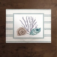 Snail and Banded Tulip Shell 14" x 18" Cotton Twill Placemat