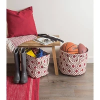 DII® 15" Round Ikat Fabric Bin