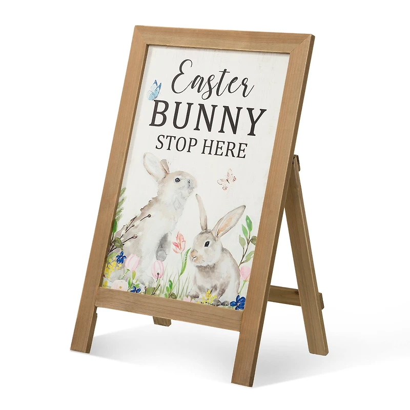 Glitzhome® 24" Easter Wooden Porch Sign