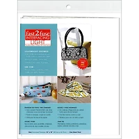 C&T Publishing Light Fast2Fuse Fusible Interfacing, 15" x 18"