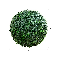 8in. UV Resistant Artificial Boxwood Ball (Indoor/Outdoor) - Set of 4