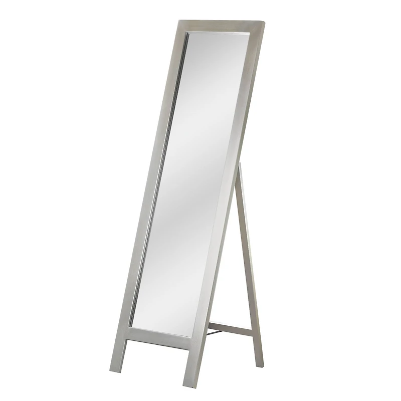 Head West Brushed Nickel Full Size Free Standing Easel Dressing Mirror - 18" x 64"
