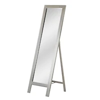 Head West Brushed Nickel Full Size Free Standing Easel Dressing Mirror - 18" x 64"
